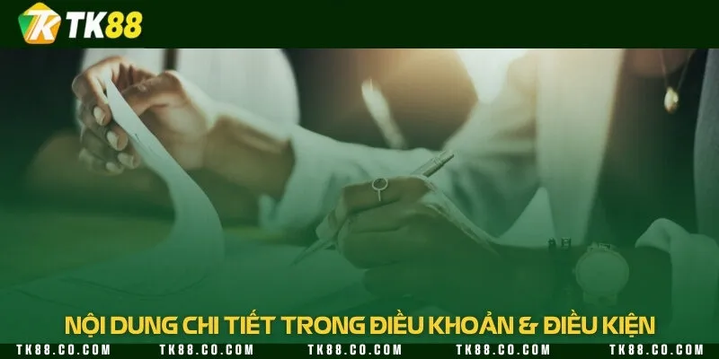 Các quy định cụ thể được thiết lập trong điều khoản & điều kiện